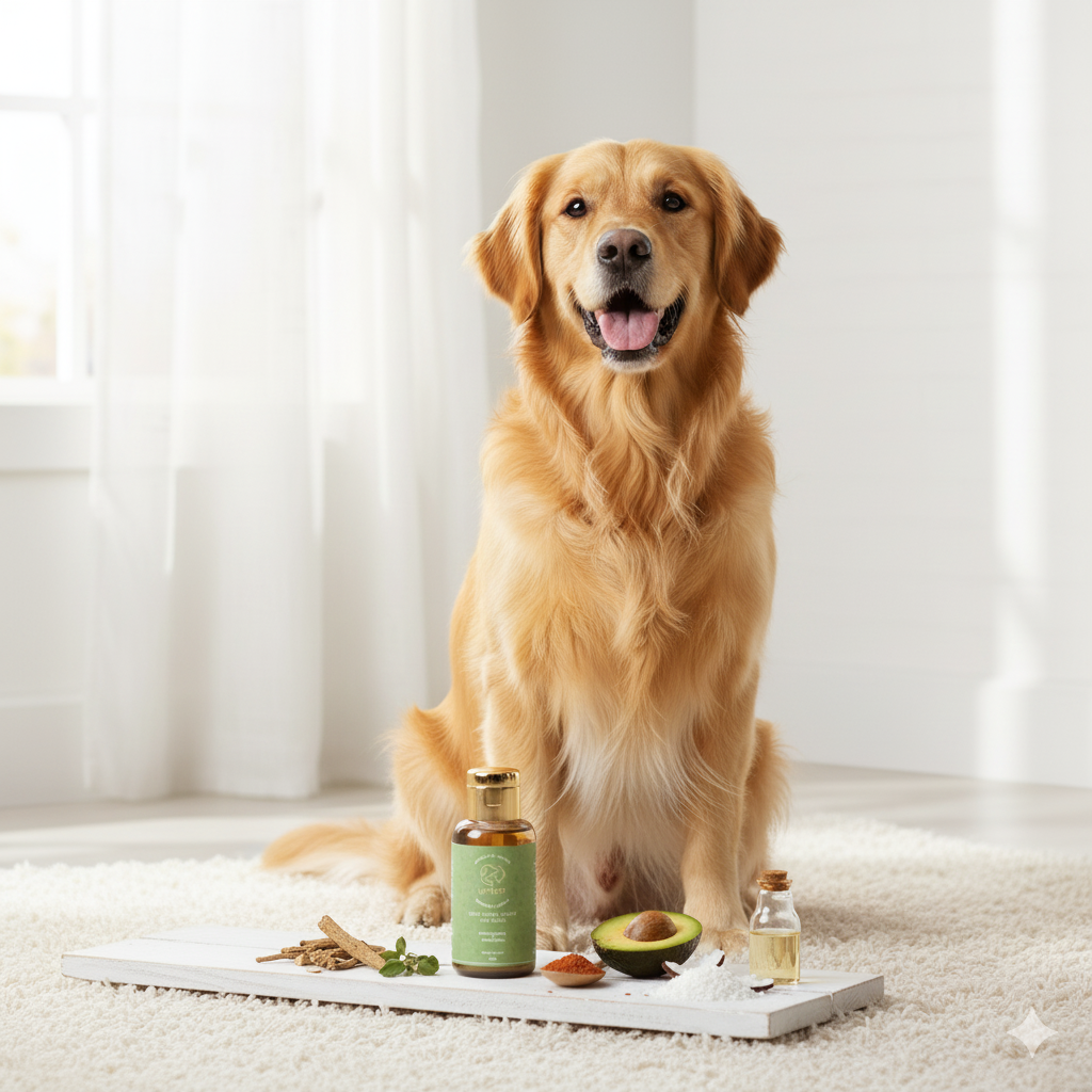 Coat Shine Serum -  Ashwagandha,  Manjishtha,  Avocado, Castor & Coconut Oil